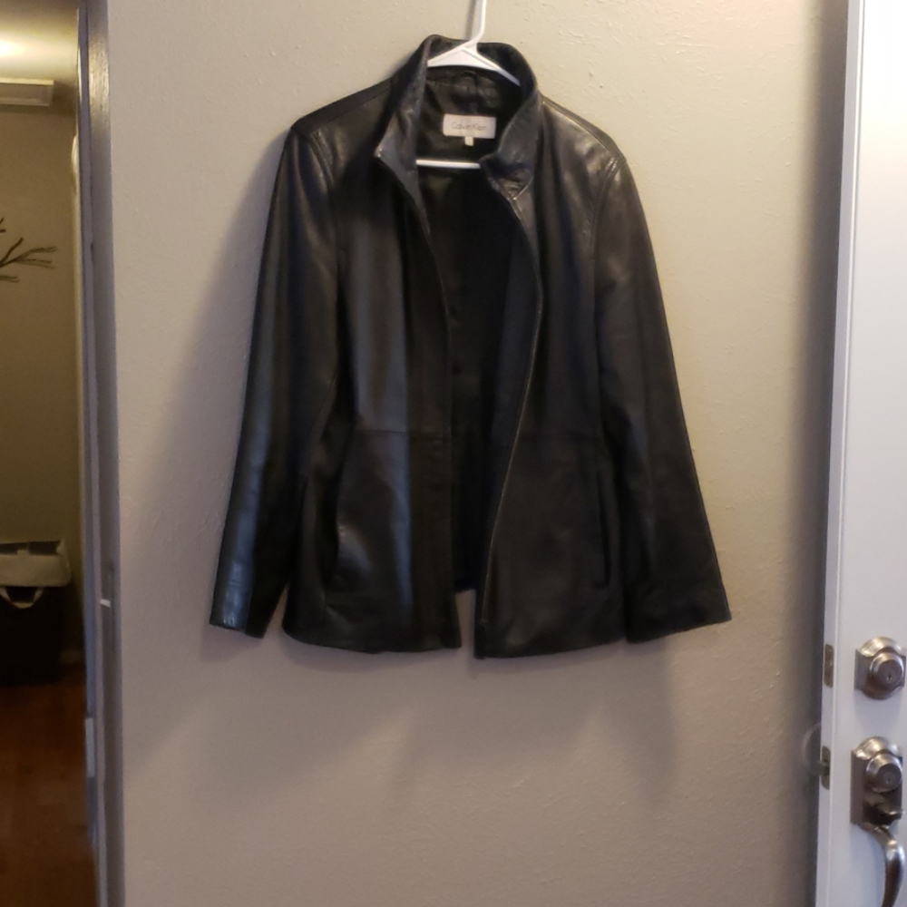 Calvin Klein leather jacket